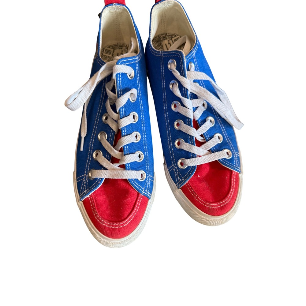 Kansas Jayhawks NCAA University Sneakers Shoes Blue Red Fan Gear‎ Skicks